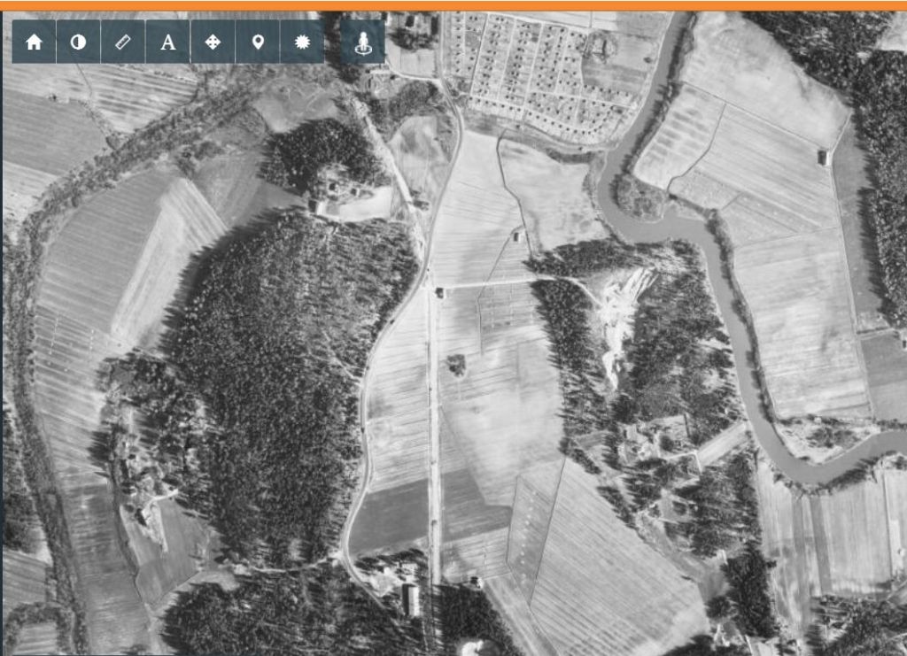 Ortokuva Kaivokselasta vuodelta 1954