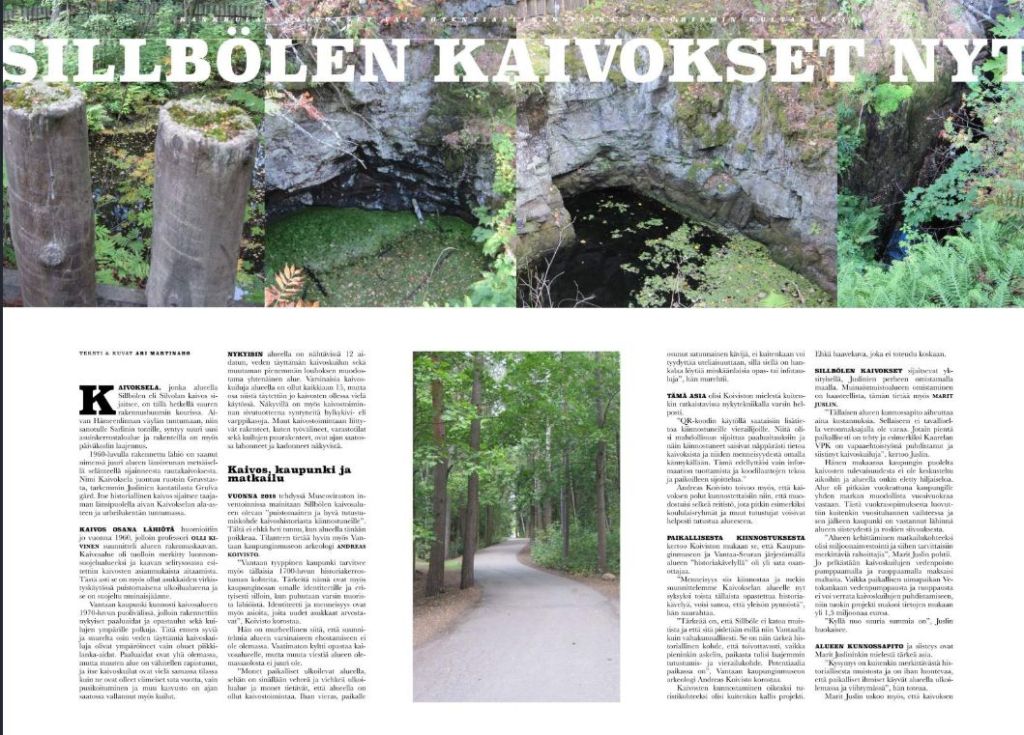 Sillbölen kaivokset nyt. Myyr York Times 4.2019